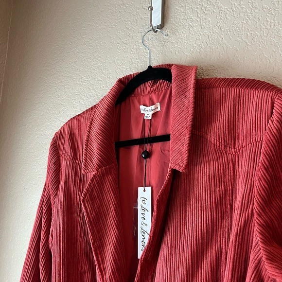 For Love And Lemons Red Corduroy Midi Dress - Picture 6 of 10